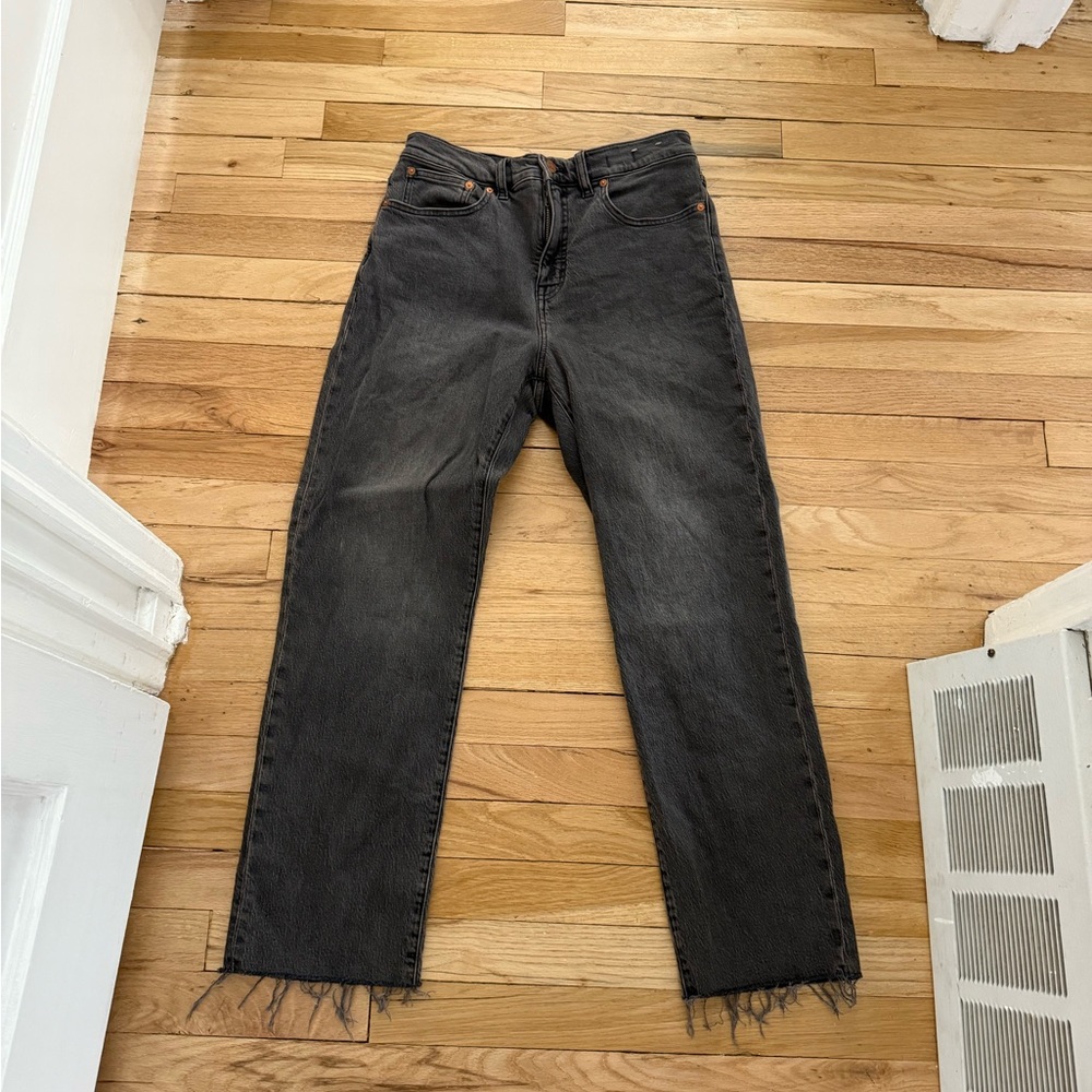 Madewell Women's 90’s Straight Crop Jeans - Black